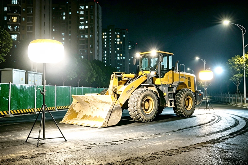 Road Night Construction