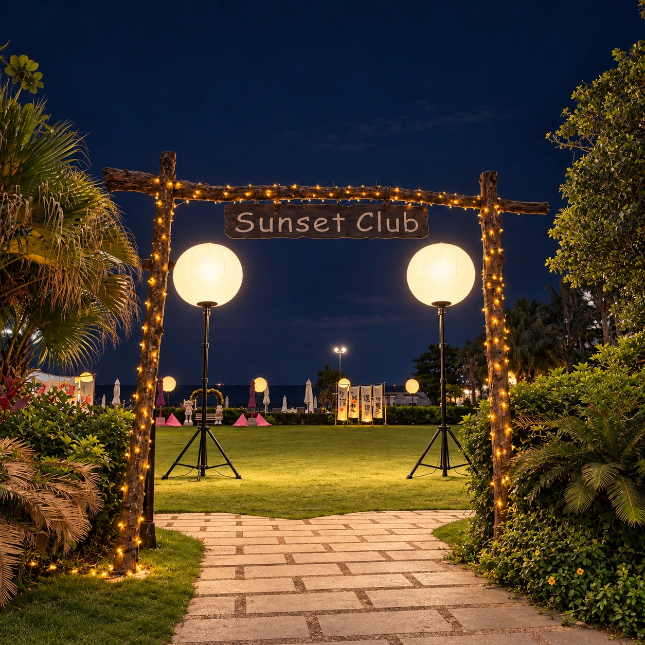 Resort Entrances and Pathways